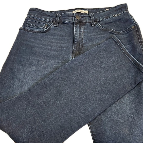 Mavi Other - Mavi Jeans Mens 32x30 Zach Straight Leg Faded Stretch Flex Denim Pants Dark Blue